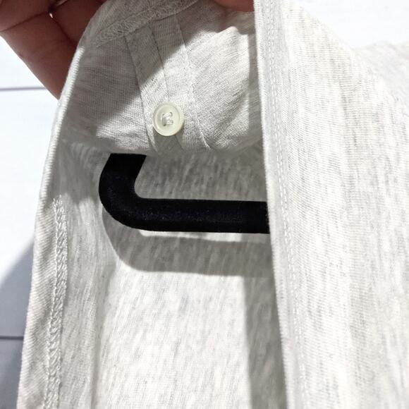 T by Alexander Wang Wash & Go Side Tie Crop Top Tee Gray Women's Size Medium - Picture 6 of 10